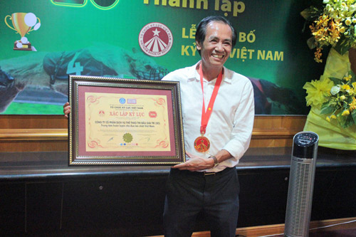 ông Nguyễn Ngọc Mỹ nhận "XÁC LẬP KỶ LỤC" Trung Tâm Huấn Luyện Chó Đua Lớn Nhất Việt Nam